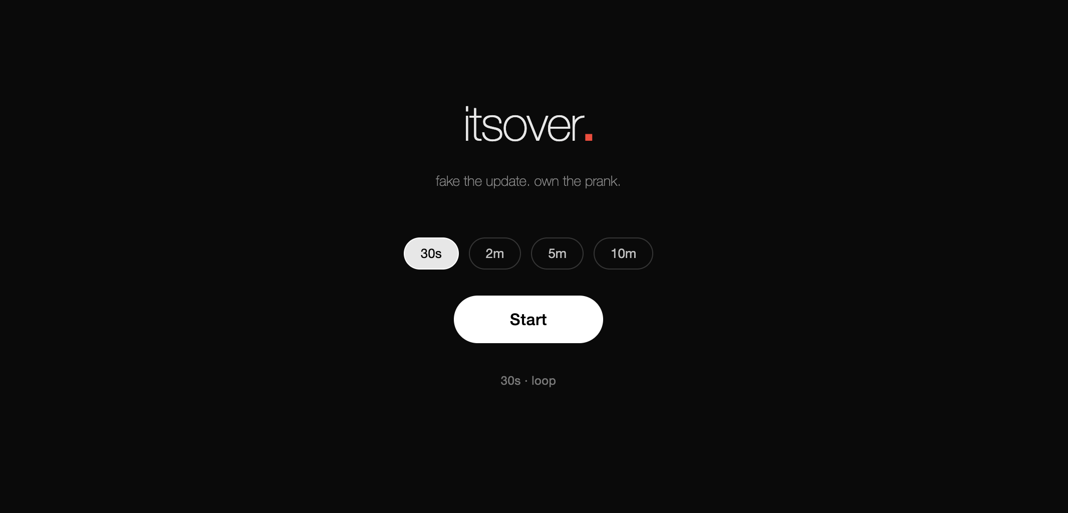 itsover